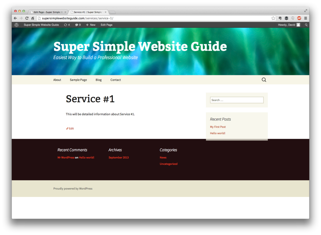 add links in WordPress