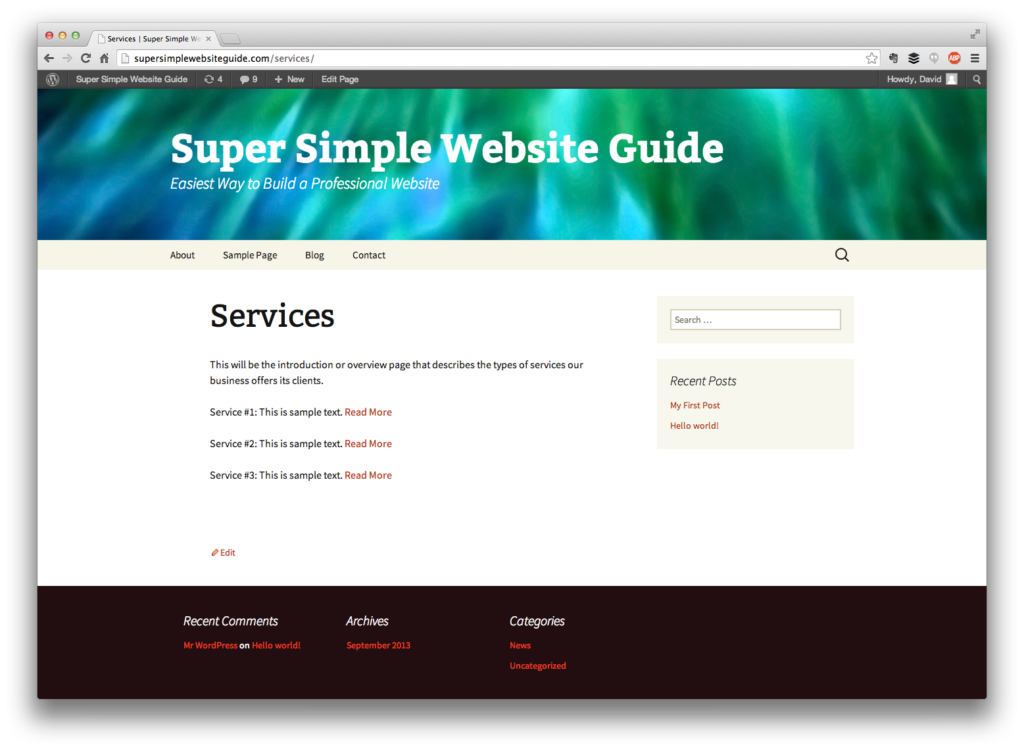add links in WordPress